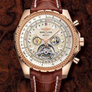 breitling-brown-leather-strap-watch